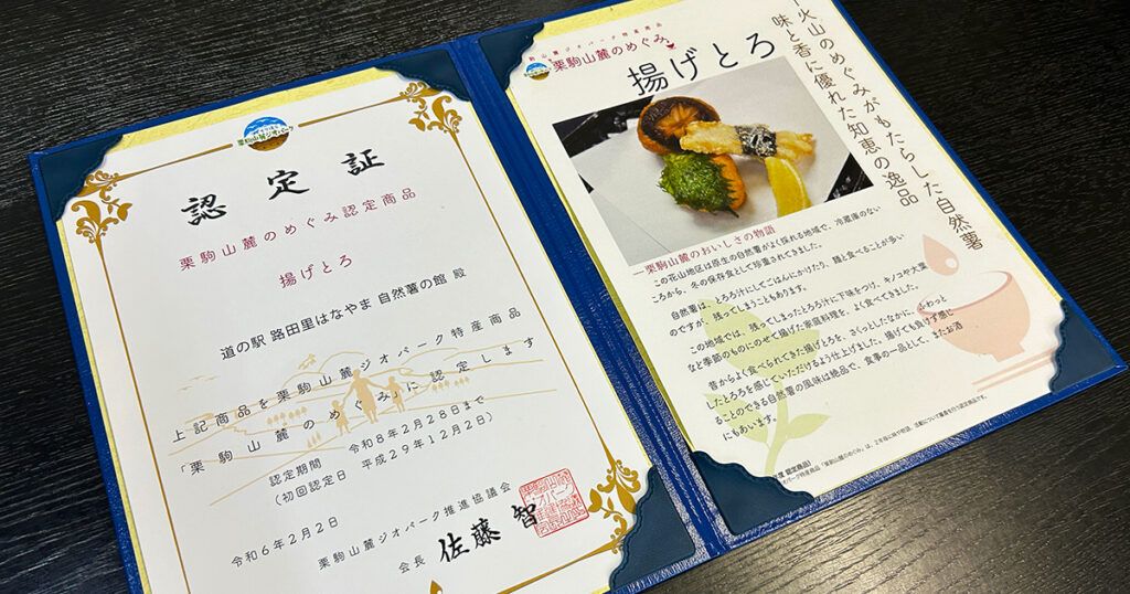 自然薯の館の揚げとろ